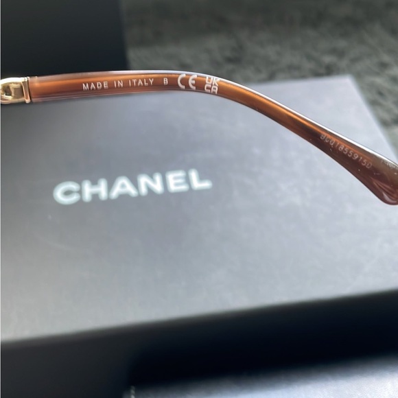 SOLD —Chanel 100% authentic Square Sunglass was Like new - Picture 5 of 12